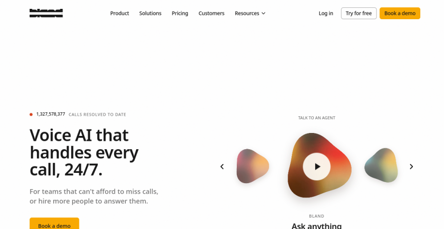 Bland AI website