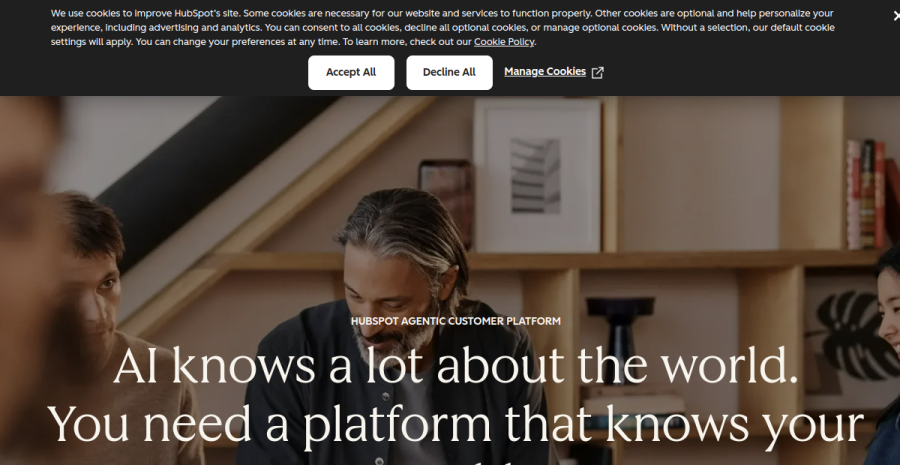 HubSpot website