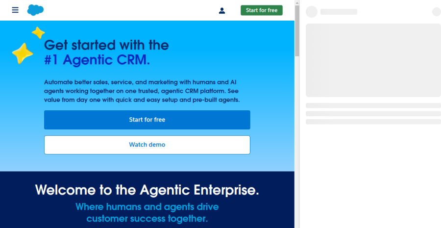 Salesforce website