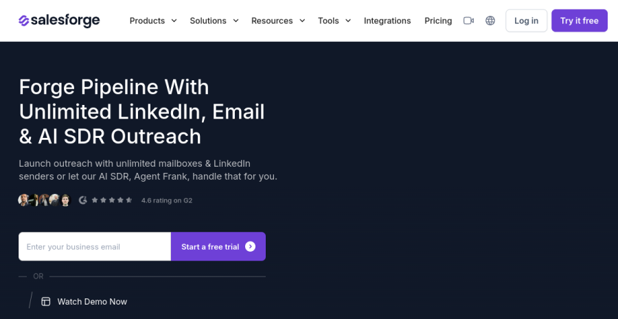 Salesforge website