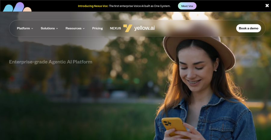 Yellow.ai website